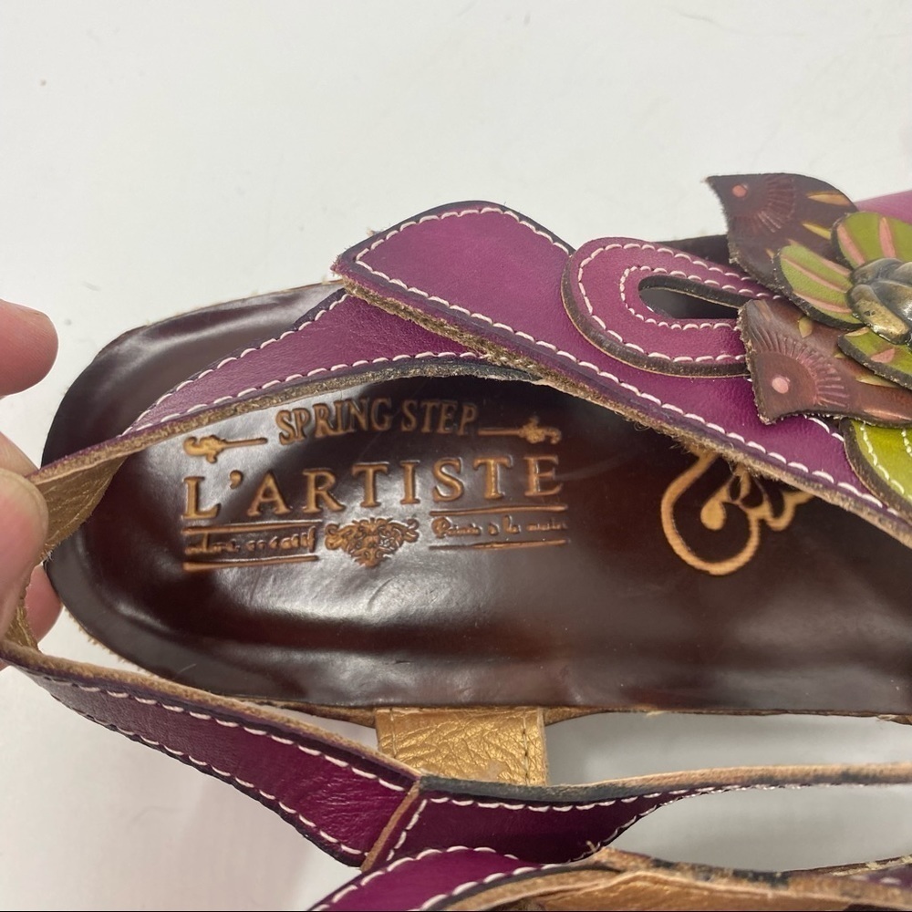 L’Artiste by Spring Step Pelagia floral sling back sandals. 37 EU - Picture 12 of 13